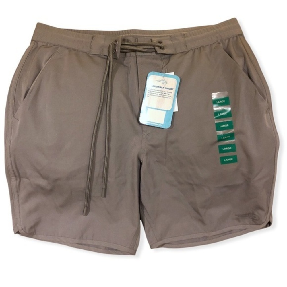 Reel Life Men’s Gray Boardwalk‎ Shorts Large NEW